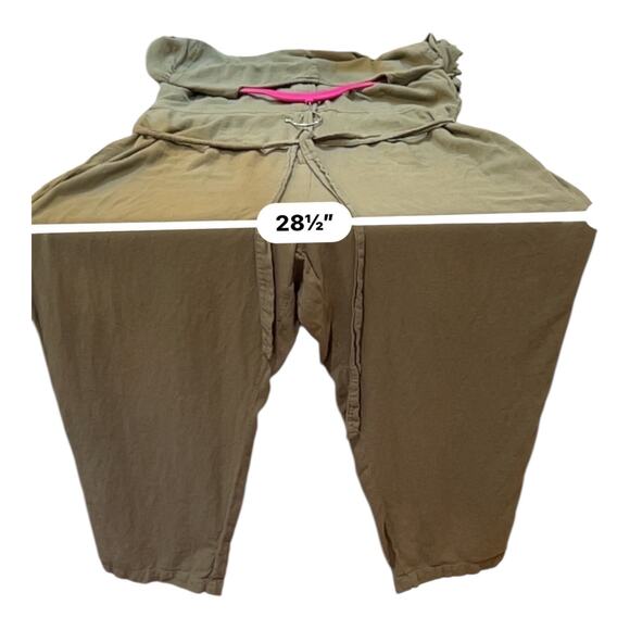 Old Navy Army Green Linen Blend Button Front Romper Jumpsuit Size 2XL - Picture 11 of 13